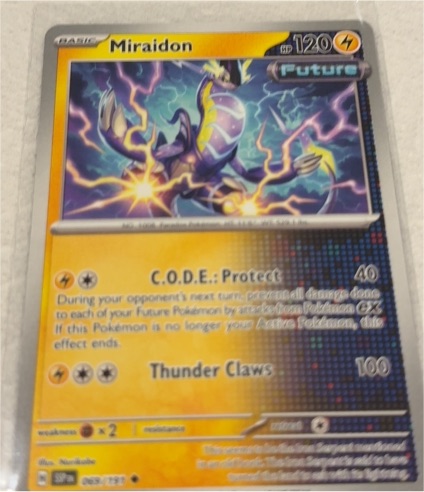 2024 Pokémon TCG SV08: Surging Sparks #069 Miraidon — front