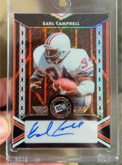 2024 Leaf Collective Press Pass #PPA-EC1 Earl Campbell — front