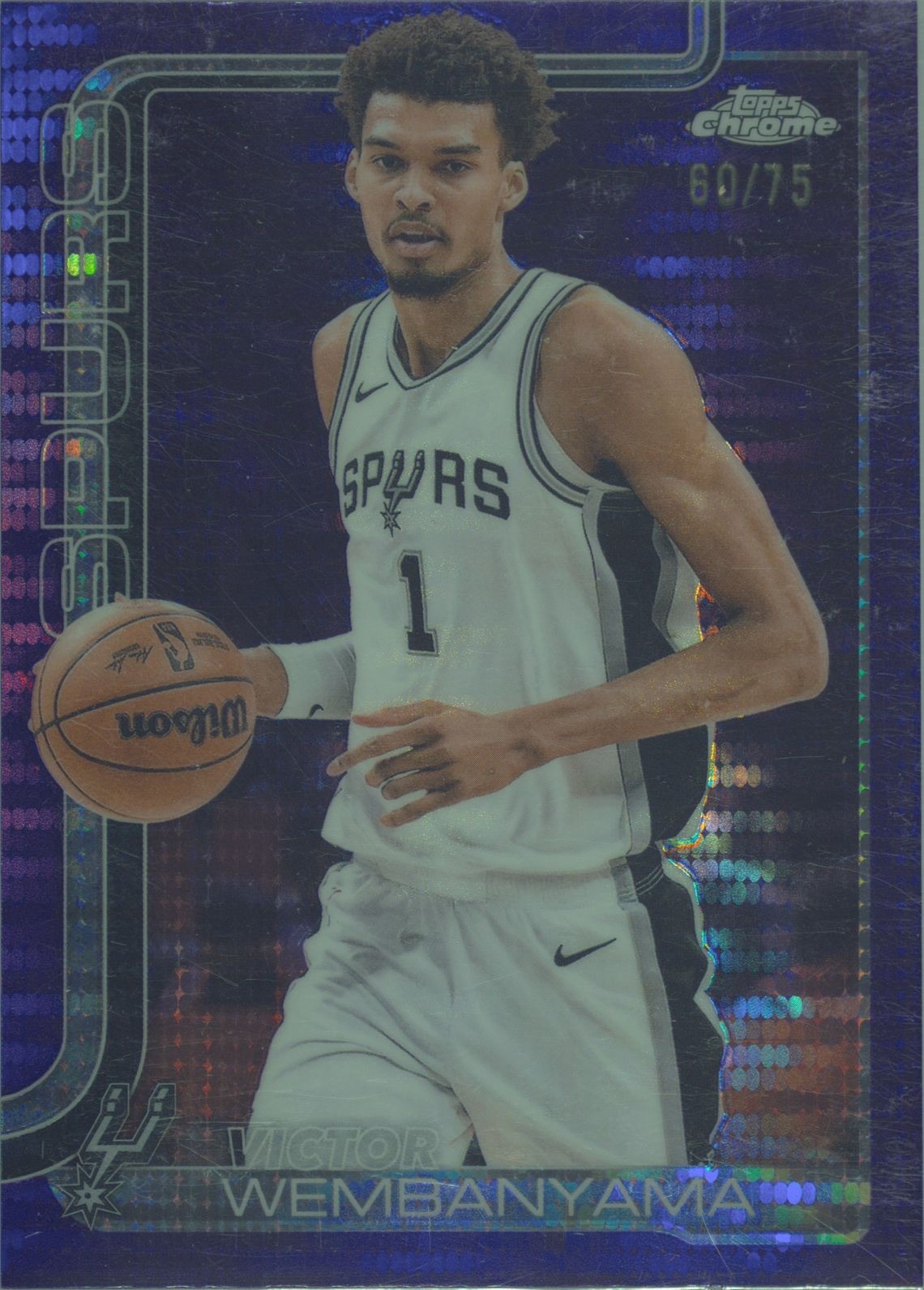 2025-26 Topps Chrome #221 Victor Wembanyama — front