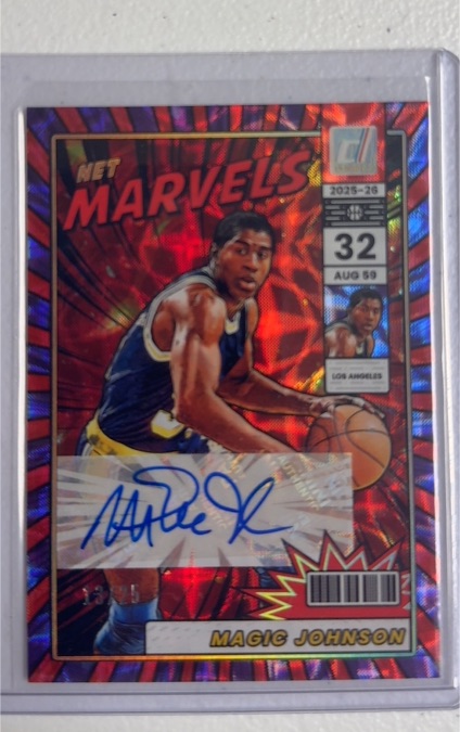 2025-26 Panini Donruss #32 Magic Johnson Net Marvels — front