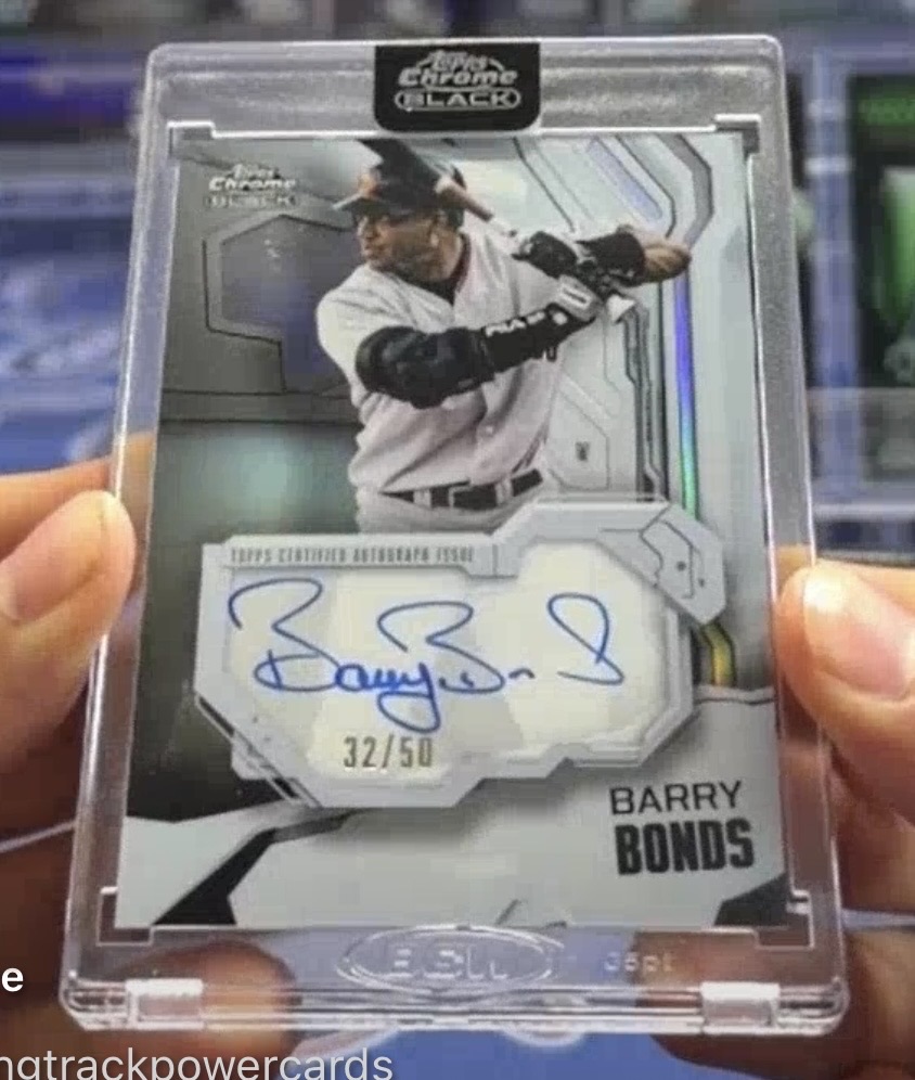 2026 Topps Chrome Black #IVA-BB Barry Bonds Ivory Autograph — front