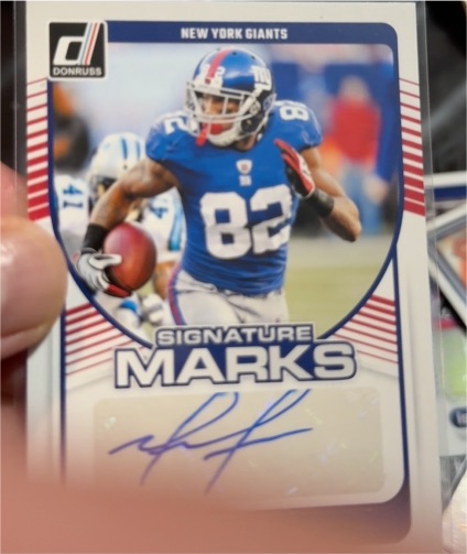 2024 Panini Donruss Signature Marks #SMA-MMA Mario Manningham — front