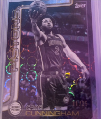 2025-26 Topps Blackout #40 Cade Cunningham — front
