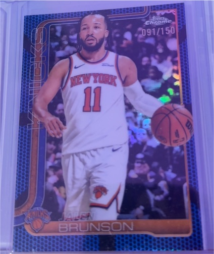 2025-26 Topps Chrome #101 Jalen Brunson — front