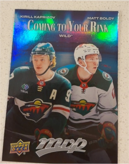 2025-26 Upper Deck MVP #CR-14 Kirill Kaprizov / Matt Boldy Coming to Your Rink — front