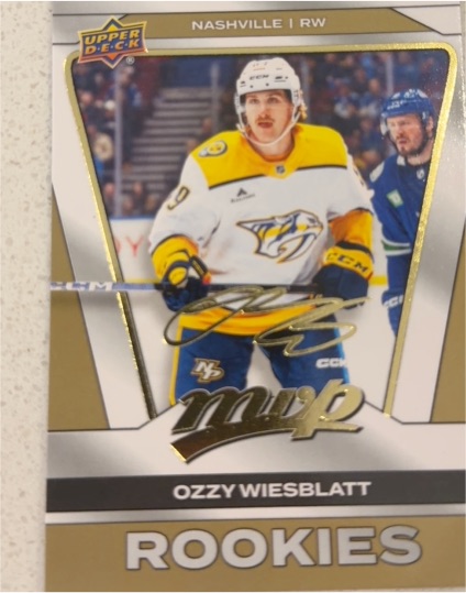 2025-26 Upper Deck MVP #221 Ozzy Wiesblatt — front