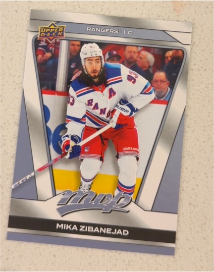2025-26 Upper Deck MVP #15 Mika Zibanejad — front