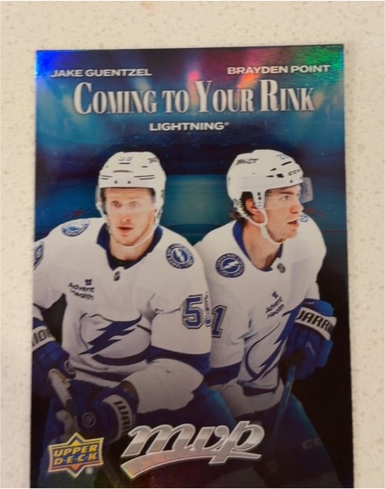 2025-26 Upper Deck MVP #CR-26 Jake Guentzel / Brayden Point Coming to Your Rink — front