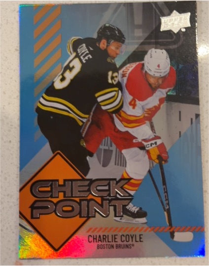 2024-25 Upper Deck Series 1 Check Point #CP-18 Charlie Coyle — front