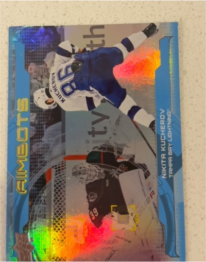 2024-25 Upper Deck Series 1 Aimbots #AB-3 Nikita Kucherov — front