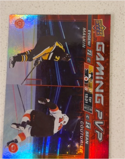 2024-25 Upper Deck Series 1 #GPVP-6 Evgeni Malkin / Sean Couturier Gaming PVP — front