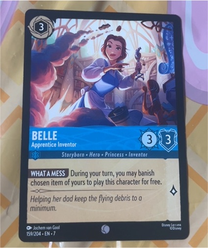 2025 Disney Lorcana #159 Belle Apprentice Inventor — front