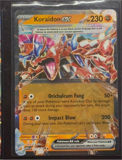 2026 Pokémon TCG Ascended Heroes #121 Koraidon ex — front
