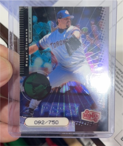 1999 Upper Deck Ionix Reciprocal #R59 Roger Clemens — front
