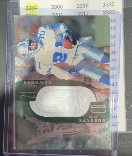 1998 Upper Deck SPx Finite #212 Deion Sanders — front
