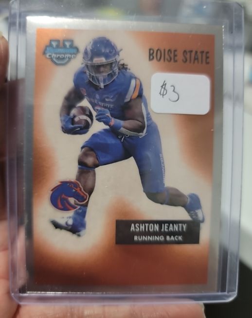 2024 Bowman Chrome University Ashton Jeanty #55B-21 Boise State Broncos — front