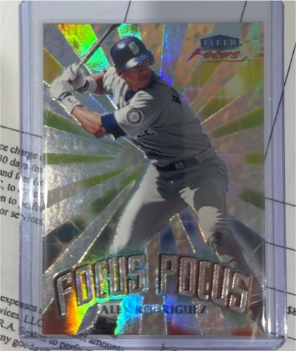 2000 Fleer Focus #FP10 Alex Rodriguez Focus Pocus — front