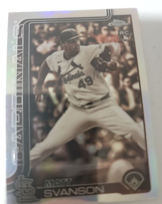 2025 Topps Chrome Update #USC5 Matt Svanson Sepia Refractor Rookie — front