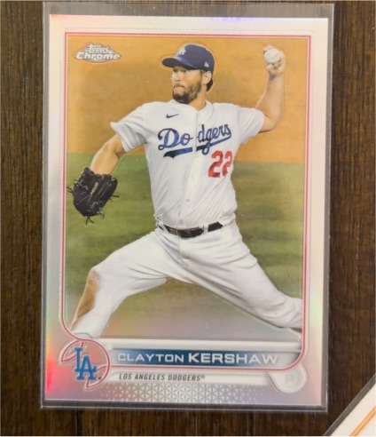 2022 Topps Chrome #183 Clayton Kershaw — front