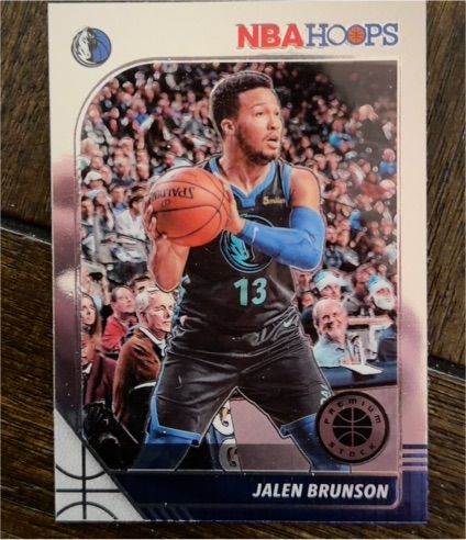 2019-20 Panini NBA Hoops Premium Stock #42 Jalen Brunson — front