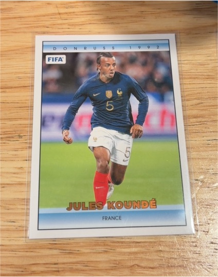 2022-23 Donruss Soccer 1992 Donruss Tribute #9 Jules Kounde France — front