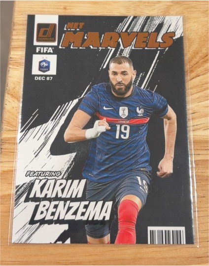 2022-23 Donruss #10 Karim Benzema Net Marvels — front