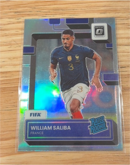 2022-23 Donruss Optic Soccer #182 William Saliba Rated Rookie France — front