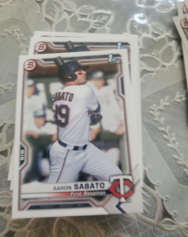 2021 Bowman #BP-125 Aaron Sabato — front