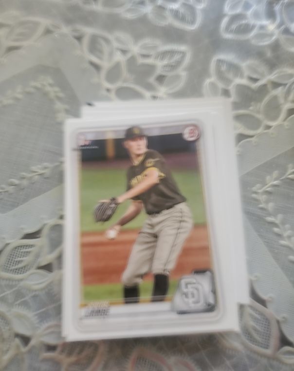 2020 Bowman Draft #BD-99 Justin Lange — front