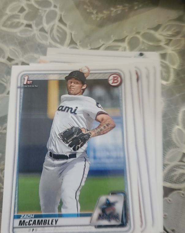 2020 Bowman Draft #BD-112 Zach McCambley — front