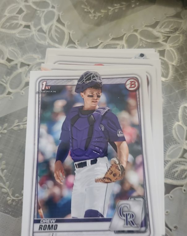 2020 Bowman Draft #BD-106 Drew Romo — front