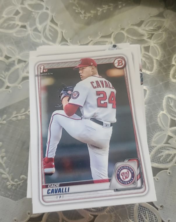 2020 Bowman Draft #BD-24 Cade Cavalli — front