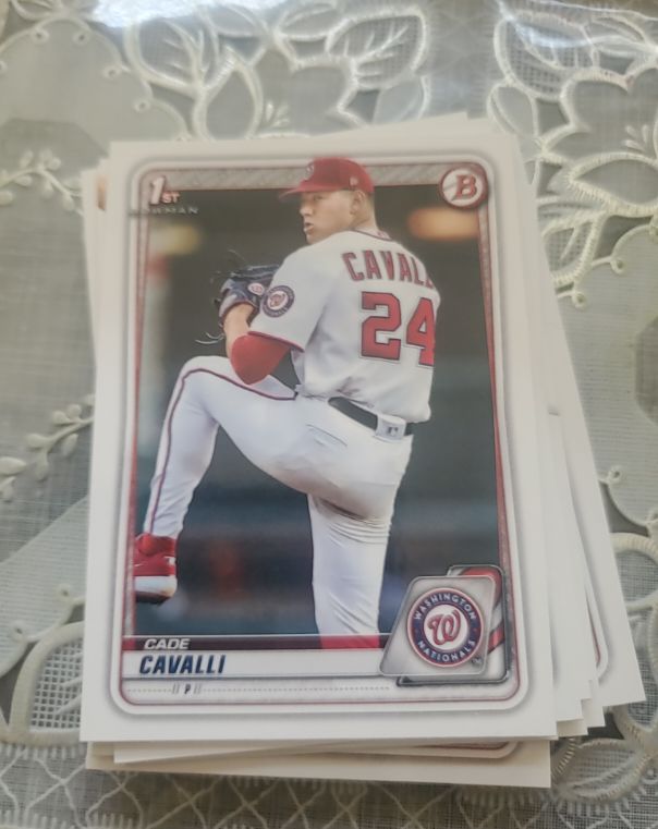 2020 Bowman Draft #BD-24 Cade Cavalli — front