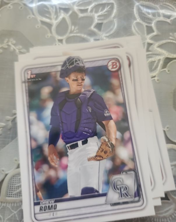 2020 Bowman Draft #BD-106 Drew Romo — front