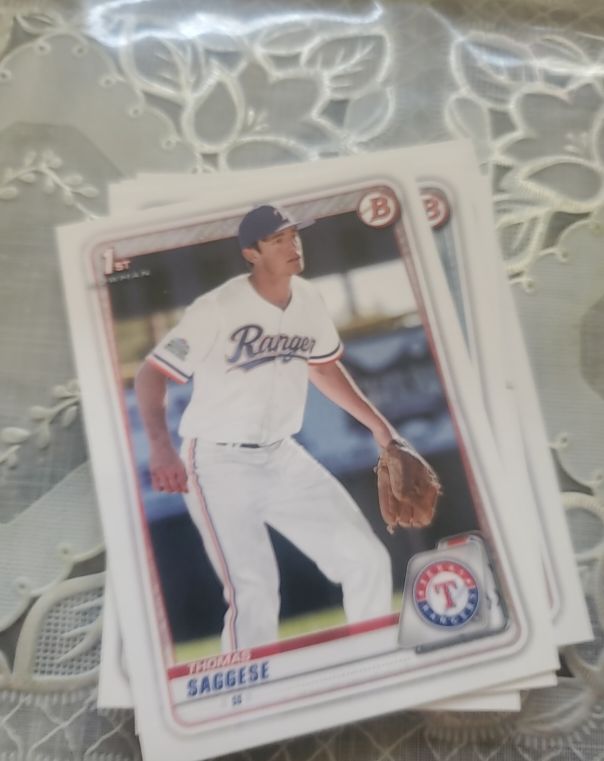 2020 Bowman Draft #BD-167 Thomas Saggese — front
