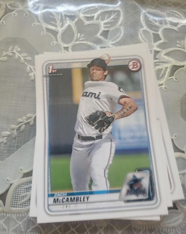 2020 Bowman Draft #BD-112 Zach McCambley — front