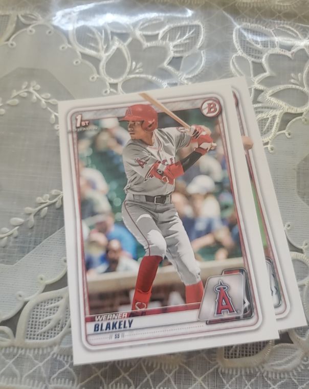 2020 Bowman Draft #BD-128 Werner Blakely — front