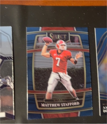 2022 Panini Select Draft Picks Concourse Blue #67 Matthew Stafford — front