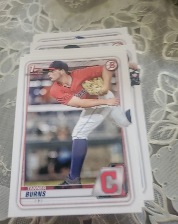 2020 Bowman Draft #BD-115 Tanner Burns — front