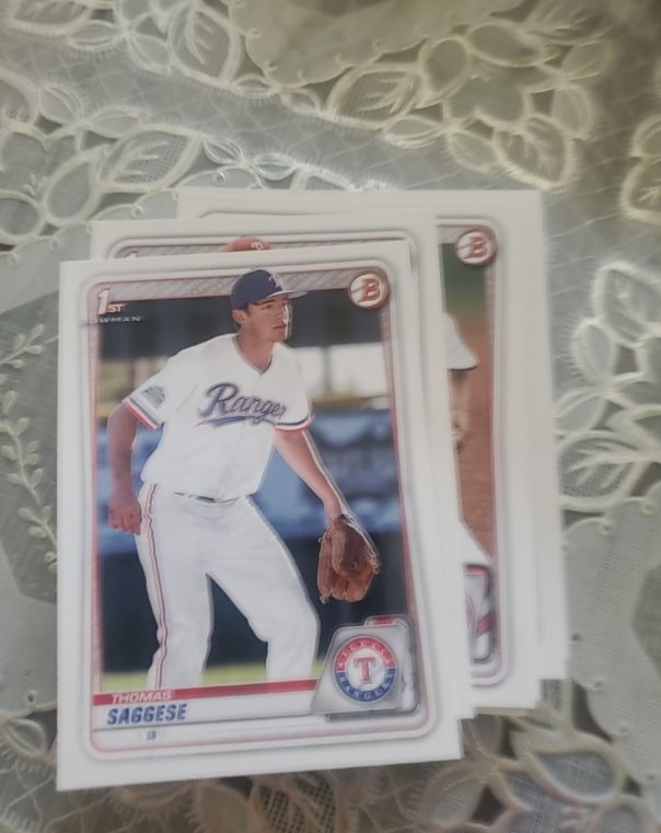 2020 Bowman Draft Chrome #BD167 Thomas Saggese — front