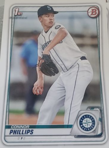 2020 Bowman Draft #BD-71 Connor Phillips — front