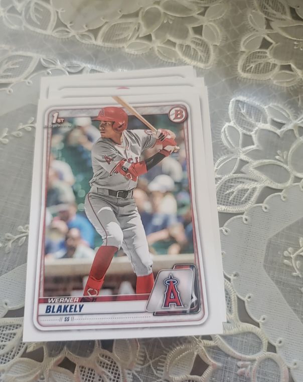 2020 Bowman Draft #BD-128 Werner Blakely — front