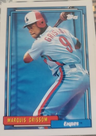 1992 Topps #647 Marquis Grissom — front