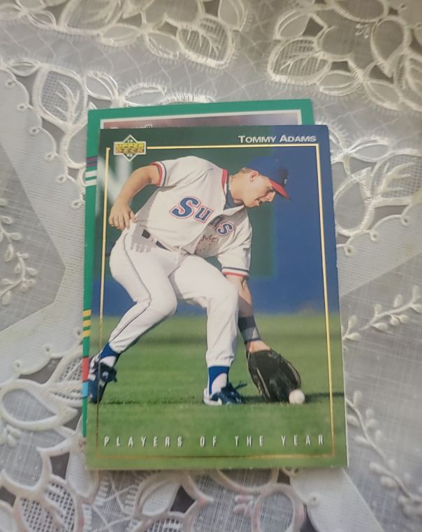 1992 Upper Deck Minor League Players of the Year #PY13 Tommy Adams — front