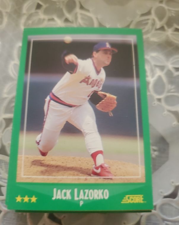 1988 Score #437 Jack Lazorko California Angels — front