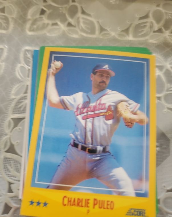 1988 Score #454 Charlie Puleo Atlanta Braves — front