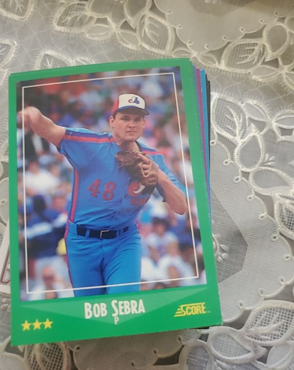 1988 Score #337 Bob Sebra — front