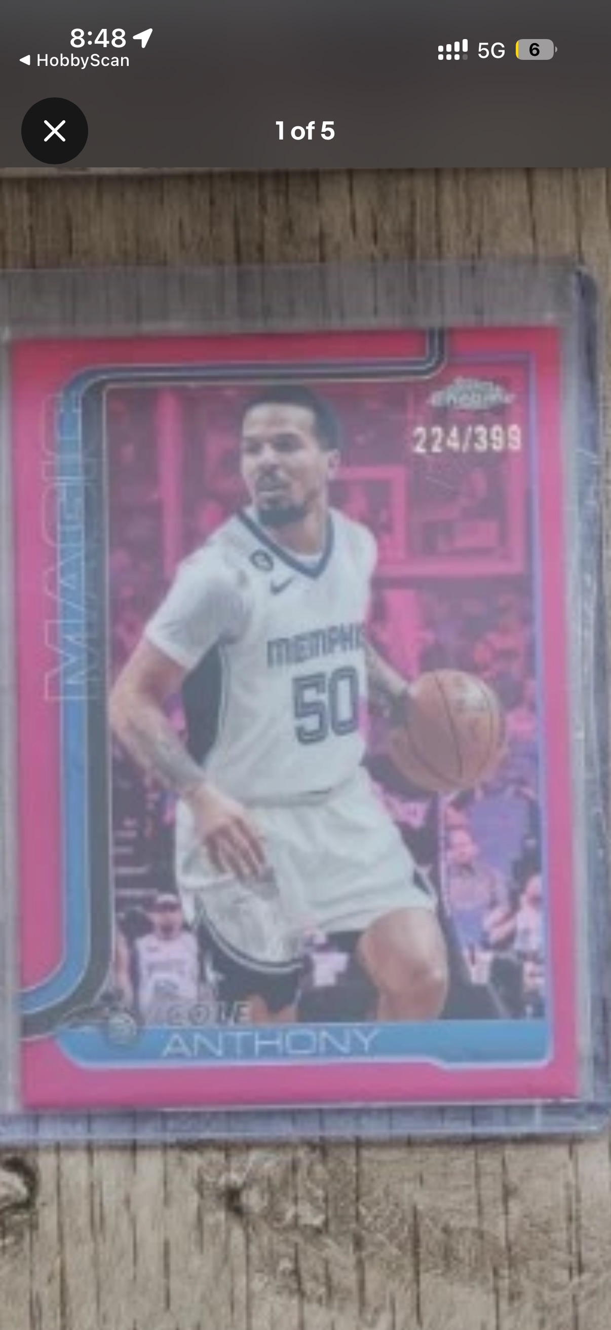 2025-26 Topps Chrome #175 Cole Anthony — front