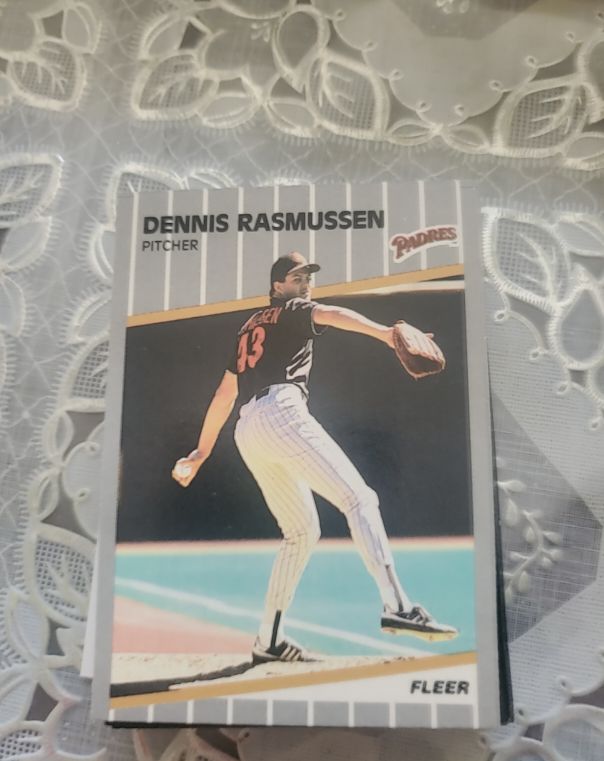1989 Fleer #314 Dennis Rasmussen San Diego Padres — front