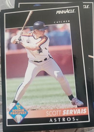 1992 Pinnacle #255 Scott Servais Rookie Prospect Houston Astros — front